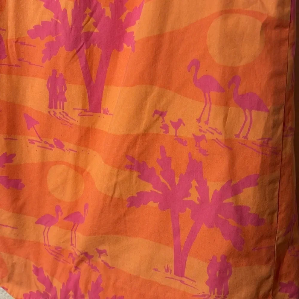 LIly Pulitzer Sunset Print Scallop Hem Skirt Size 6